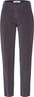 Spodnie damskie - BRAX Damskie spodnie Style Maron Structure Velvet Hose, ciemnoszare, 40K - miniaturka - grafika 1