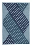 Dywaniki łazienkowe - Kleine Wolke Cross Dywanik łazienkowy Mare Niebieski 60x100 cm - miniaturka - grafika 1