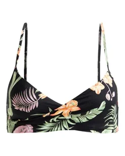 Roxy Dwuczęściowy top PT BEACH CLASSICS WRAP BRA Young Womens Black L - Koszulki i topy damskie - miniaturka - grafika 1