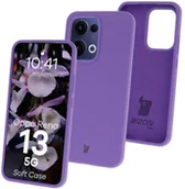 Etui i futerały do telefonów - Bizon Silikonowe etui Soft Case do Oppo Reno13, fioletowe - miniaturka - grafika 1