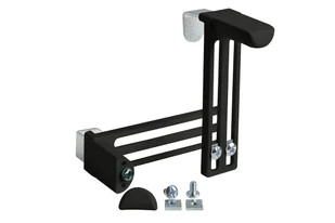 Wieszak długi do bezinwazyjnego montażu rolety i żaluzji 2 szt. czarny - Akcesoria do wystroju okien - miniaturka - grafika 1