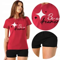 Piżamy damskie - PIŻAMA Damska + Szorty Be a DREAMER Różne WZORY L - miniaturka - grafika 1