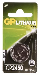 GP guzikowa CR2450 blister 1szt CR2450-U1 - Baterie i akcesoria - miniaturka - grafika 1