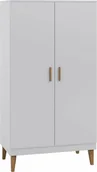 Szafy i szafki dla dzieci - Elior Skandynawska szafa dla dziecka Maurycy 5X - biała - miniaturka - grafika 1