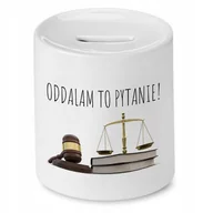 Skarbonki - SKARBONKA DLA PRAWNIKA ODDALAM TO PYTANIE PREZENT z Nadrukiem ze Zdjęciem - miniaturka - grafika 1