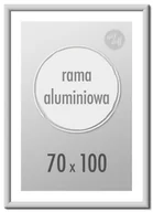 Ramki na zdjęcia - Ramka Na Zdjęcia 70X100 cm Ramki Aluminiowe 100X70 cm Srebrna - miniaturka - grafika 1