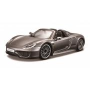 Samochody i pojazdy dla dzieci - Porsche 918 Spyder 1:24 szary BBURAGO - miniaturka - grafika 1