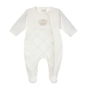 Pajacyki dla niemowląt - Pajac bawełniany Henry, ecru 68 - miniaturka - grafika 1