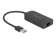 Adaptery i przejściówki - DeLOCK 66045 przejściówka do kabli USB 5 Gbps Type-A 2.5 Gigabit LAN RJ45 Czarny - miniaturka - grafika 1