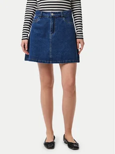 Pieces Spódnica jeansowa Abbi 17154546 Granatowy Regular Fit - Spódnice - miniaturka - grafika 1
