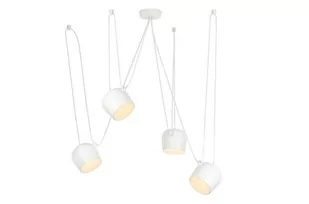 KingHome Lampa wisząca Eye 4 - biała MD20502-A-200.WH.4 - Lampy sufitowe - miniaturka - grafika 1