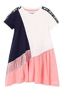 Desigual Vest_Nogales Sukienka, Różowy (Różowy Helado 3021), 104 Dziewczynka, Różowy (Różowy Helado 3021), 150 - Sukienki - miniaturka - grafika 1