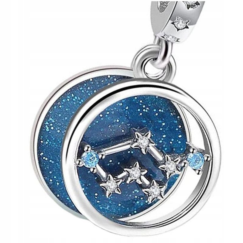 Charms Zawieszka Charms Znak Zodiaku Bliźnięta Gwiazdy Charmsy Trusky