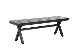 Rojaplast Ławka XENA polywood i aluminium 2szt w paczce - Ławki ogrodowe - miniaturka - grafika 1