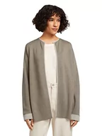 Swetry damskie - TOM TAILOR Damski Dwukolorowy kardigan 1028974, 27834 - Oyster Grey Melange, M - miniaturka - grafika 1