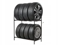 Akcesoria motoryzacyjne - METALOWY STOJAK NA 8 OPON KOŁA REGAŁ UNIWERSALNY - miniaturka - grafika 1
