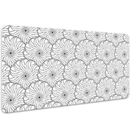 Podkładki na biurko - Mata z nadrukiem na biurko Rysowane kwiat 100x50 cm, Dywanomat - miniaturka - grafika 1