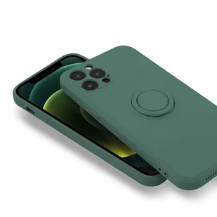 Etui SAMSUNG GALAXY A52 / A52S / A53 5G Silicone Ring zielone - Etui i futerały do telefonów - miniaturka - grafika 4