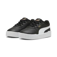 Odzież sportowa dziecięca - Sneakersy dla małych dzieci Carina 3.0 PUMA Black White Gold - miniaturka - grafika 1