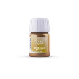 Farbka do malowania, Barwnik spożywczy, Antique Gold metalik, 30ml, Fractal - Dodatki do ciast w proszku - miniaturka - grafika 1