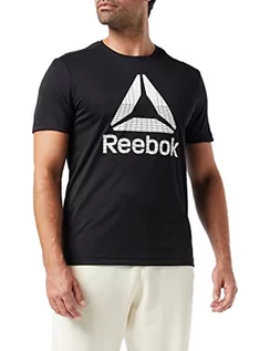 Koszule męskie - Reebok Wor Graphic Tech Tee koszula męska czarny czarny M - grafika 1