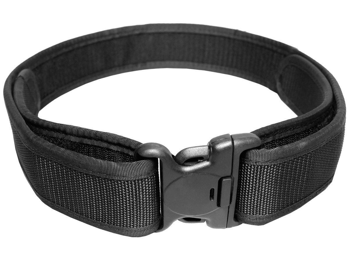 Pas Taktyczny Policyjny z Wkładką Przeciążeniową TEXAR Czarny M