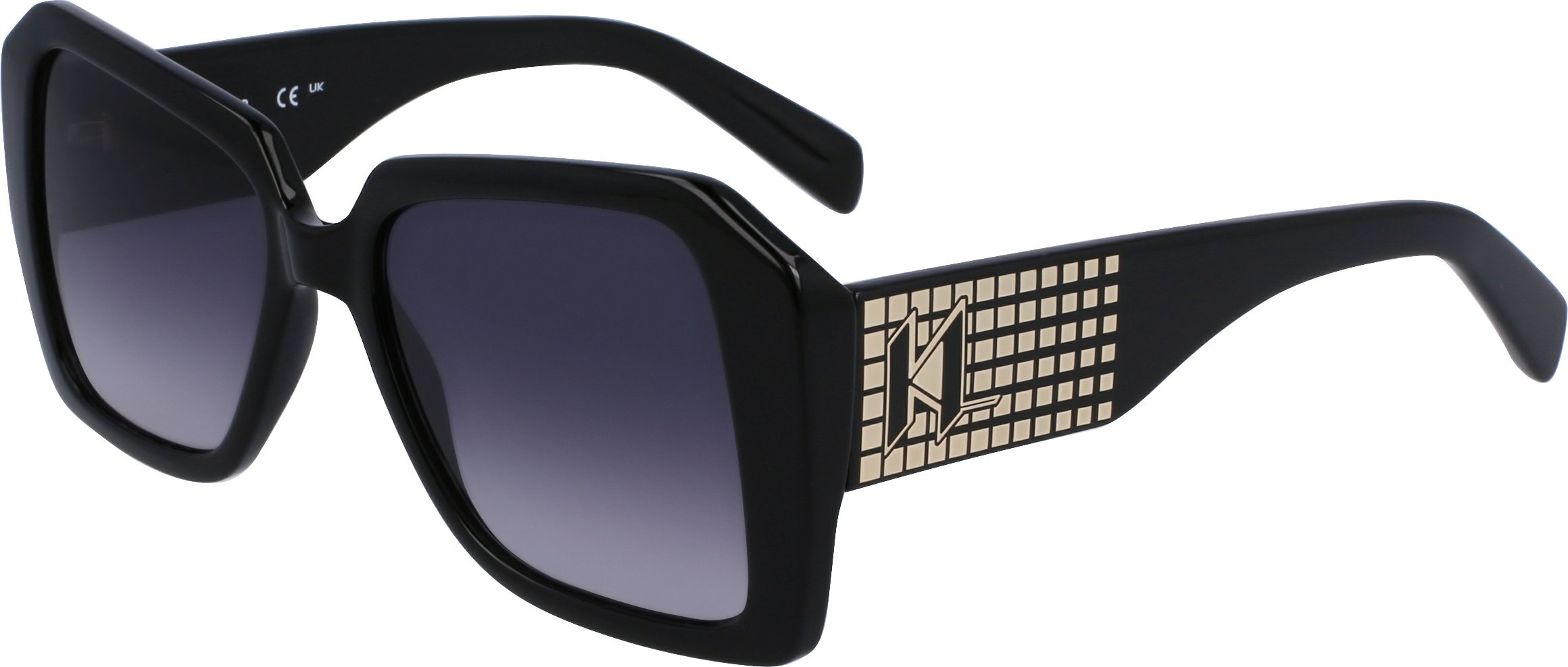 Okulary przeciwsłoneczne KARL LAGERFELD KL6140S 001 BLACK 53/17/140 FEMALE