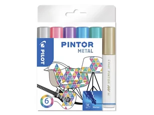 Pilot Pen Pilot Pigment marker pintor, Medium,-częściowy zestaw "Metal Mix ' 3131910517450 - Półki łazienkowe - miniaturka - grafika 1