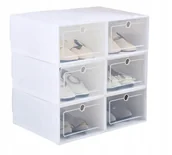Szafki na buty - Szafka Modulowa Pudelko Na Buty Biala Ramka - miniaturka - grafika 1