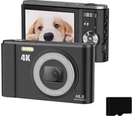 Aparaty Cyfrowe - INF Aparat cyfrowy 4K 48 MP z 16-krotnym zoomem i ekranem o przekątnej 2,8 cala - miniaturka - grafika 1