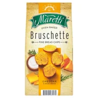 Paluszki - Maretti Pieczone krążki chlebowe o smaku sera cheddar i śmietany 70 g - miniaturka - grafika 1
