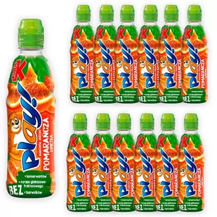 Kubuś Play! Napój marchew jabłko pomarańcza limetka 400 ml x12 sztuk - Soki i napoje niegazowane - miniaturka - grafika 1