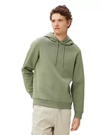 Bluzy męskie - Koton Męska bluza z kapturem Basic Hoodie Long Sleeve, 751 (zielony), M - miniaturka - grafika 1