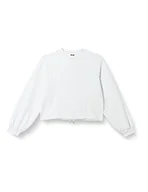 Bluzy damskie - COLMAR Damska bluza z kapturem-9015 bez kaptura, biała, L - miniaturka - grafika 1