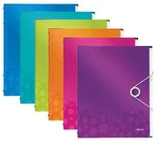 Teczki i skoroszyty - Leitz Teczka segregująca WOW 12p. 4634 - turkus - miniaturka - grafika 1