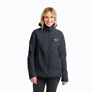 Bluza polarowa damska Jack Wolfskin Cradle Mountain Pile Full Zip phantom WYSYŁKA W 24H 30 DNI NA ZWROT - Sport OUTLET - miniaturka - grafika 1