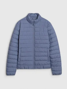 Męska kurtka puchowa pikowana 4F 4FWSS25TDJAM538 - niebieski - Kurtki i kamizelki sportowe męskie - miniaturka - grafika 1