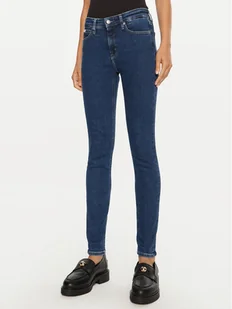Calvin Klein Jeans Jeansy J20J224020 Granatowy Skinny Fit - Spodnie damskie - miniaturka - grafika 1