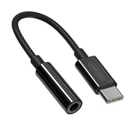 Adaptery i przejściówki - Joyroom Joyroom adapter przejściówka rozdzielacz słuchawkowy USB Typ C - USB Typ C / 3,5 mm mini jack biały (SH-C1) SH-C1 - miniaturka - grafika 1