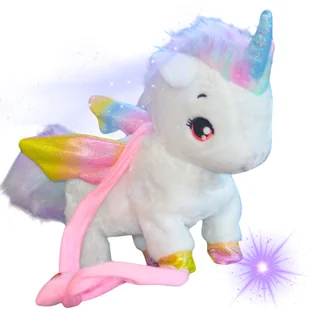 Interaktywny Pony Jednorozec unicorn kucyk chodzacy zabawka na smyczy chodzi - Lalki dla dziewczynek - miniaturka - grafika 1