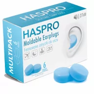 Meble i wyposażenie gabinetów medycznych - Haspro Haspro Moldable Earplugs Formowane zatyczki do uszu 6 par BLUE - miniaturka - grafika 1