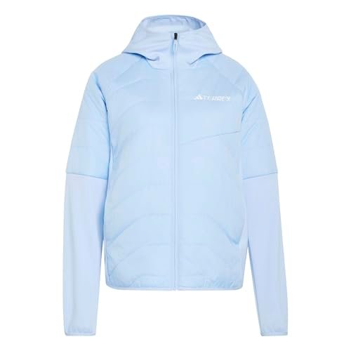 adidas dames Terrex Multi CLIMAWARM Insulated Hybrid Hooded Jacket, glow blue, M