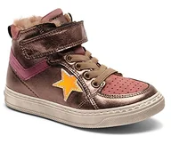 Buty dla dziewczynek - Bisgaard Unisex Ian Sneaker buty dziecięce, metalik - Stone - 27 EU - miniaturka - grafika 1