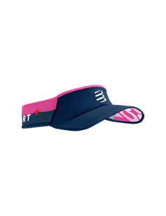 COMPRESSPORT Daszek biegowy ULTRALIGHT VISOR V2 mood indigo/magenta - Czapki i chusty sportowe damskie - miniaturka - grafika 3