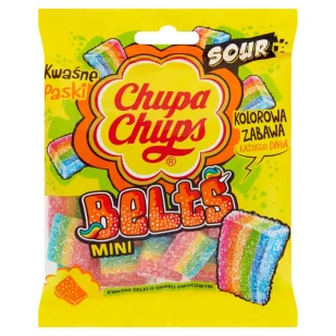 CHUPA CHUPS CHUPA CHUPS MINI BELTS 90G Zakupy dla domu i biura! 6550000 - Żelki - miniaturka - grafika 1
