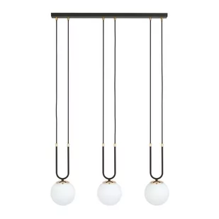 Emibig GLAM 3 BLACK/OPAL 1112/3 lampa wisząca szklane klosze GLAMOUR 1112/3 - Lampy sufitowe - miniaturka - grafika 2