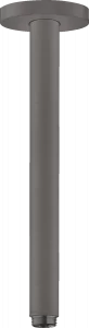 HANSGROHE 27389340 Przyłącze sufitowe S 300 mm, czarny chrom szczotkowany - Akcesoria do armatury i ceramiki - miniaturka - grafika 1