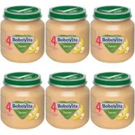 Desery dla dzieci - BoboVita Banan po 4. miesiącu zestaw 6 x 125 g - miniaturka - grafika 1