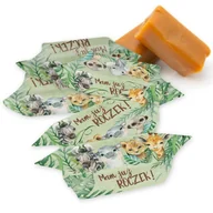 Cukierki - KRÓWKI podziękowanie dla gości upominek na ROCZEK 1kg 65szt Safari - miniaturka - grafika 1