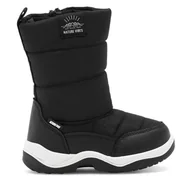 Buty dla chłopców - Śniegowce Action Boy CP91-25249 Czarny - miniaturka - grafika 1